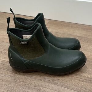 Bogs Rebound women’s Cami Low Dark Green Ankle Boots waterproof 11 rubber garden
